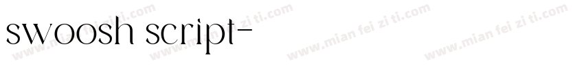 swoosh script字体转换